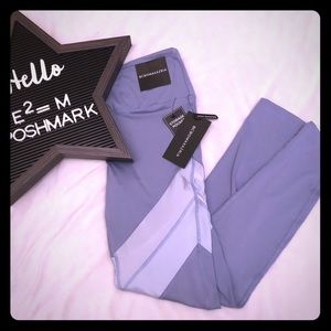 BCBG Maxazria high waisted eventide blue legging L